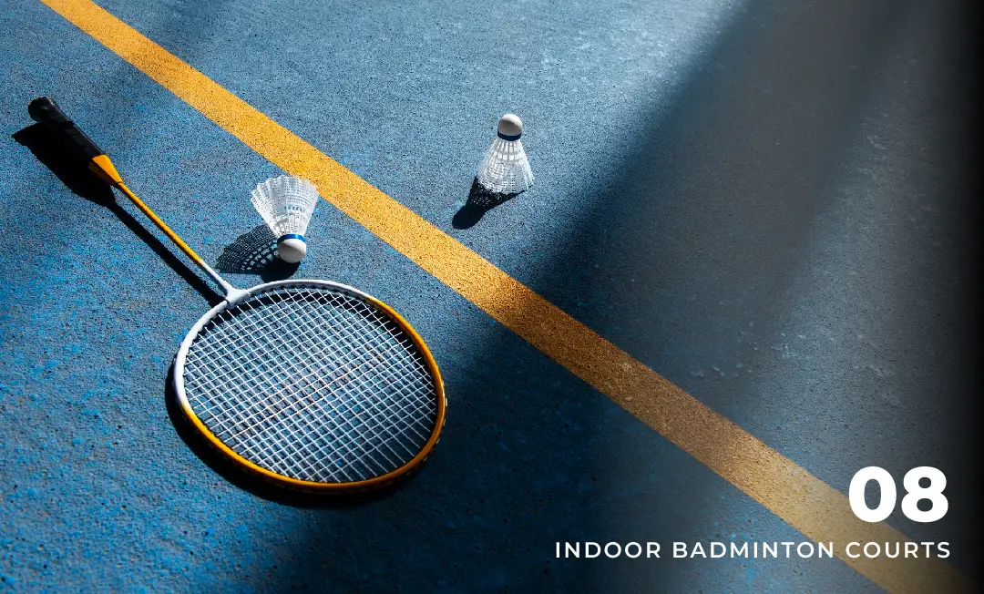 Indoor badminton courts